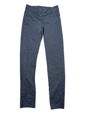 Athleta Navy Herringbone Metro High Waisted Legging